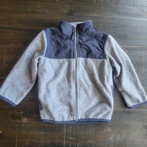 1989 Place Kids Fleece Jacket in Gray and Navy